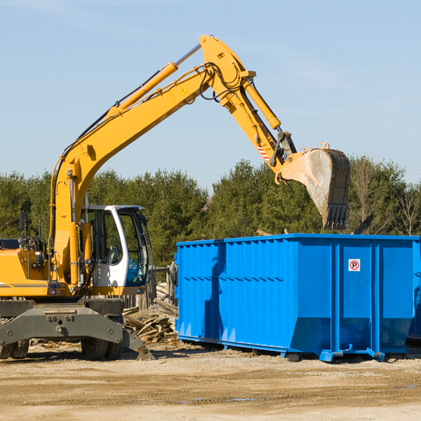 are there any restrictions on where a residential dumpster can be placed in East Wenatchee Washington